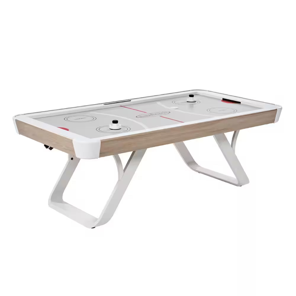 Camden 90" Air Hockey Table with LED Electronic Scorer, Arcade Sound Effects, UV Coated Surface and Pushers and Pucks