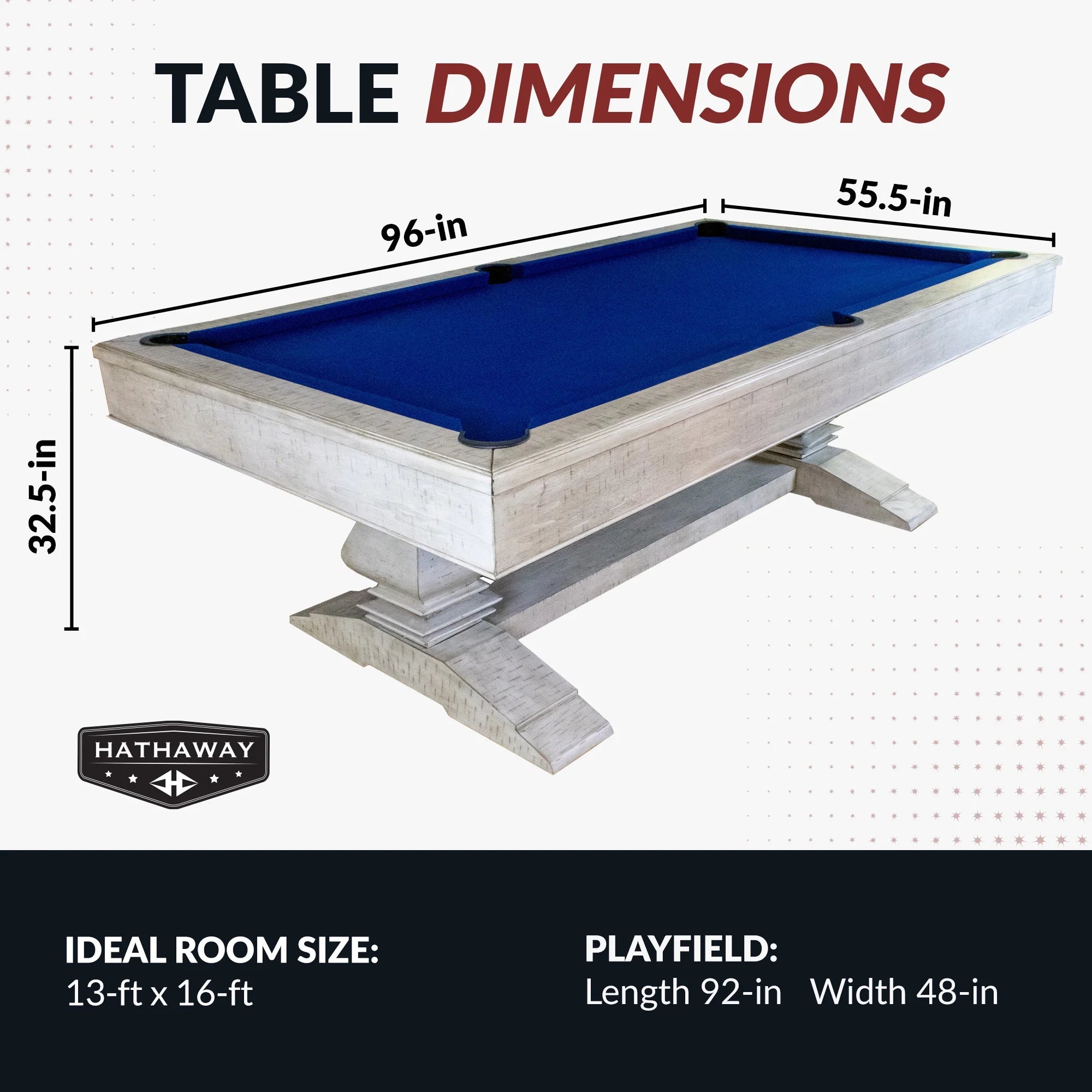 Montecito 8-Ft Pool Table - Driftwood