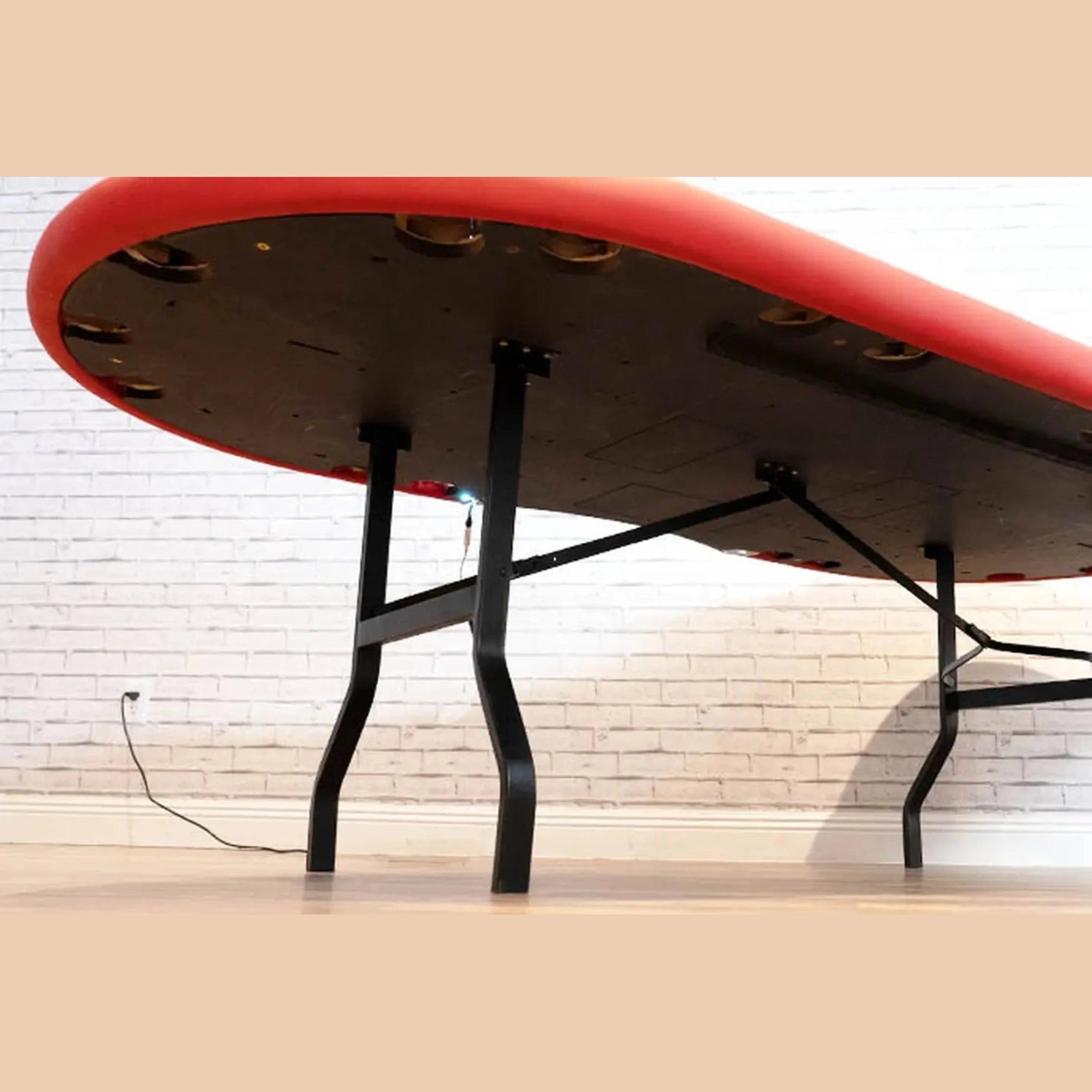 Poker Table with LED Lights | BBO Aces Pro Alpha Foldable Poker Table