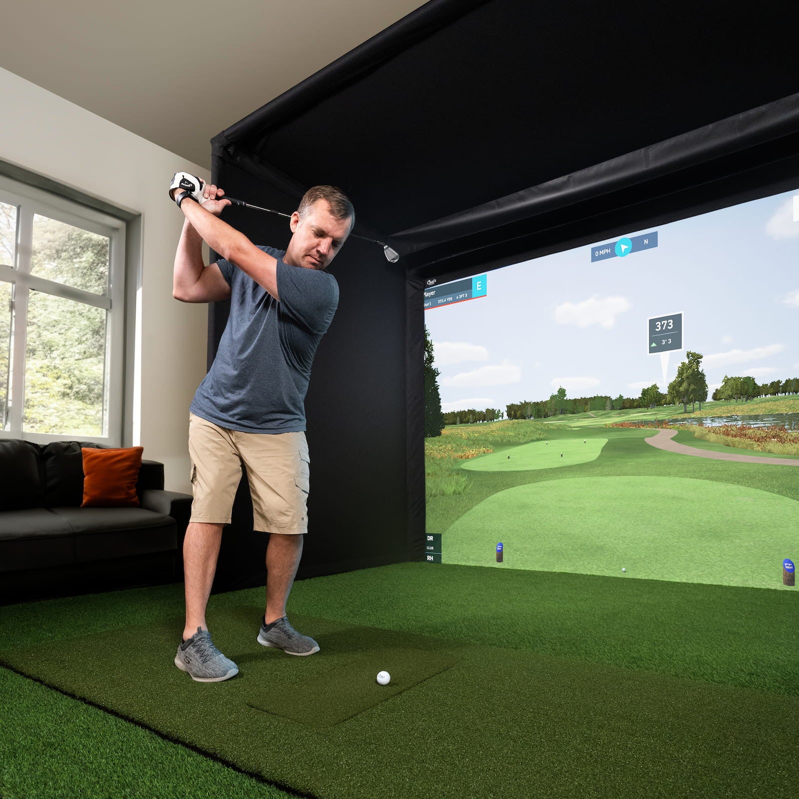 Golf Simulator Enclosure Kit | Carl’s Place Pro Indoor Golf Enclosure