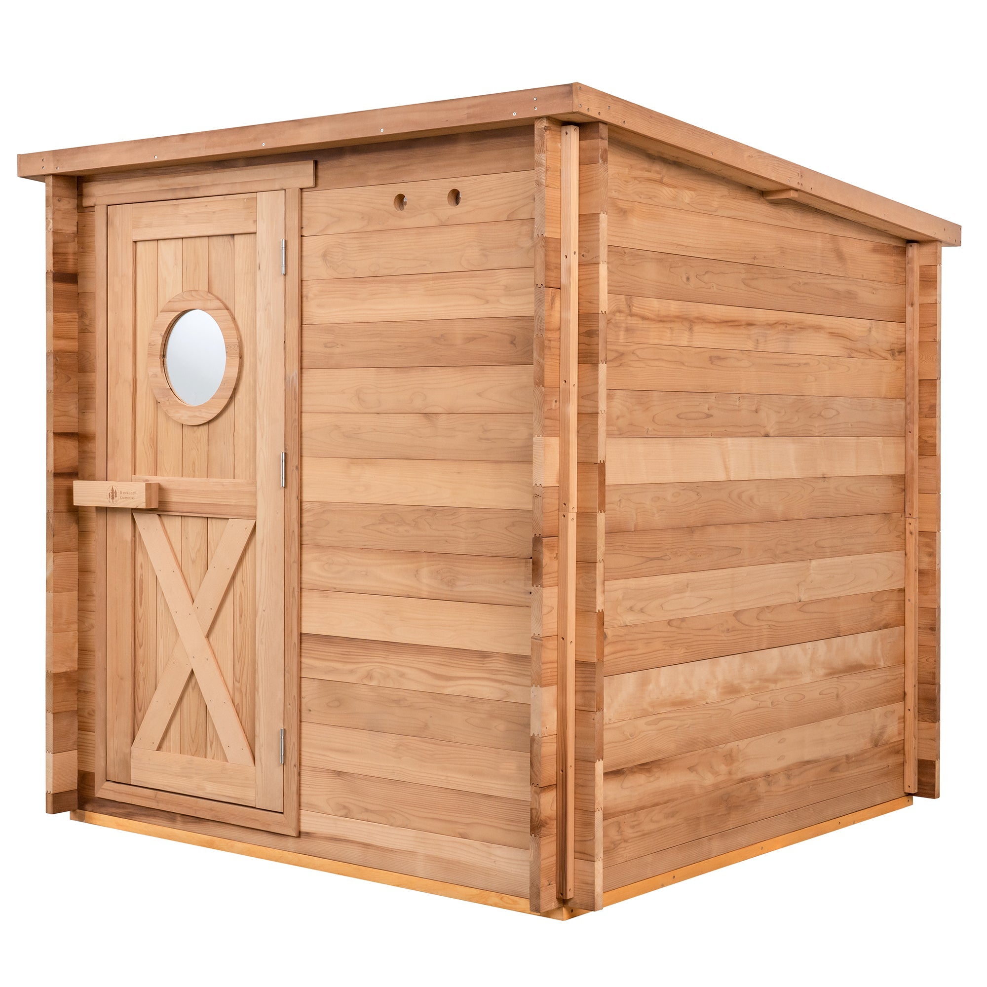 Redwood Garden Outdoor Sauna - 8 Person w/ Harvia Spirit Wi-Fi 8kW Heater