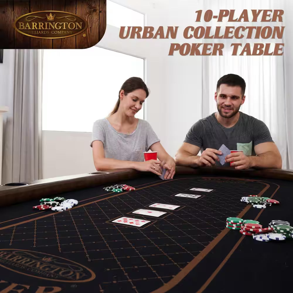 10-Player Poker Table with Dining Table Top