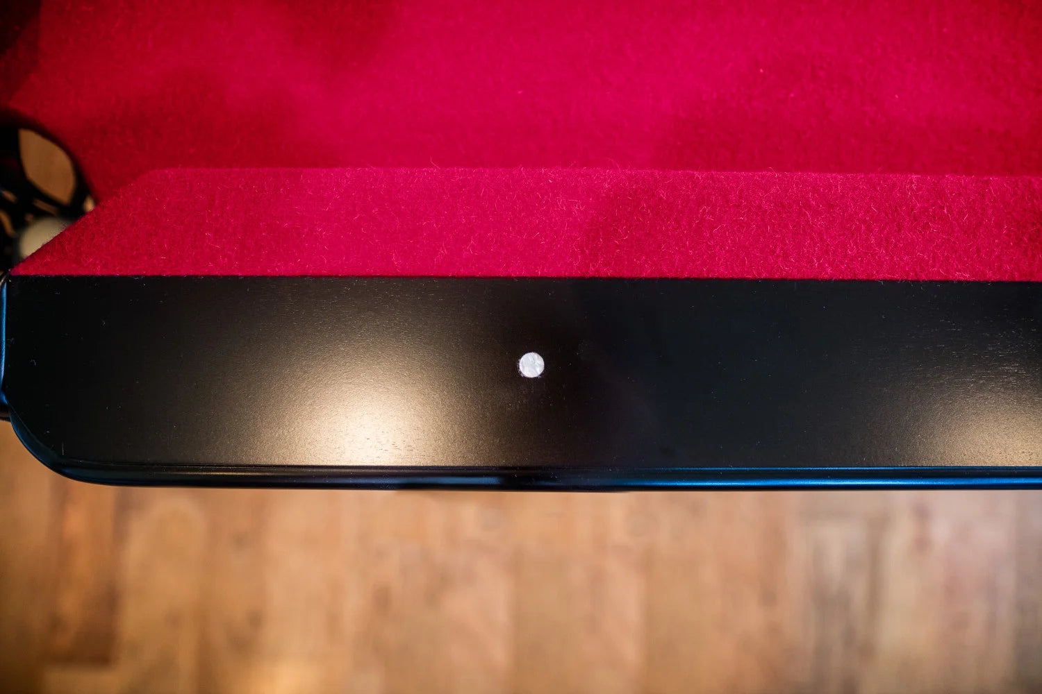 Fullerton Billiard Table - 7.5' - in Dark Chestnut Finish with Triangle Rack, Chalk, Ball Set, Brush and 2 One-Piece Cues