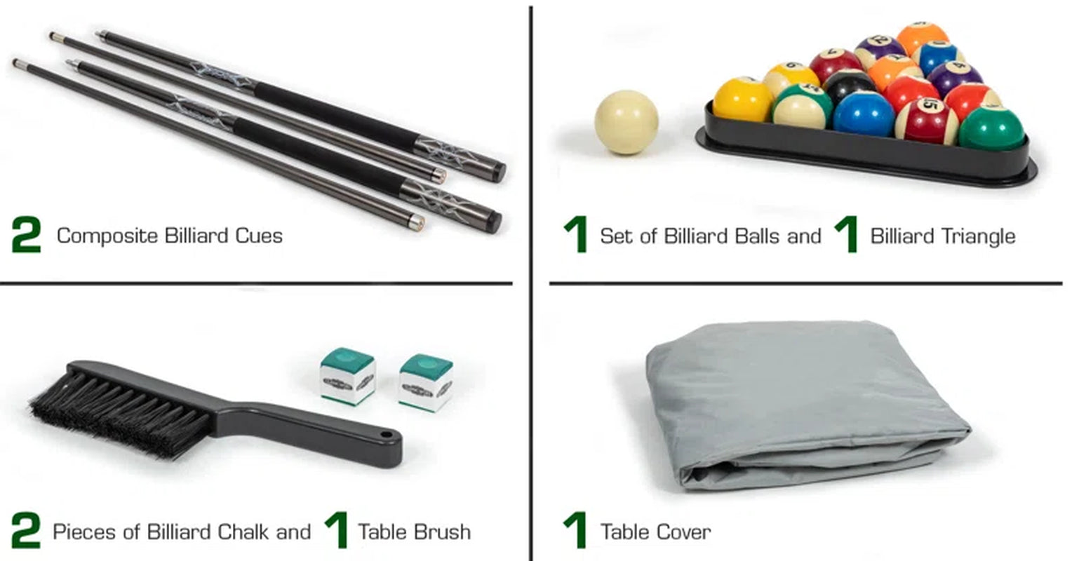 Panama Jack Billiard  7' Pool Table with Leg Levelers