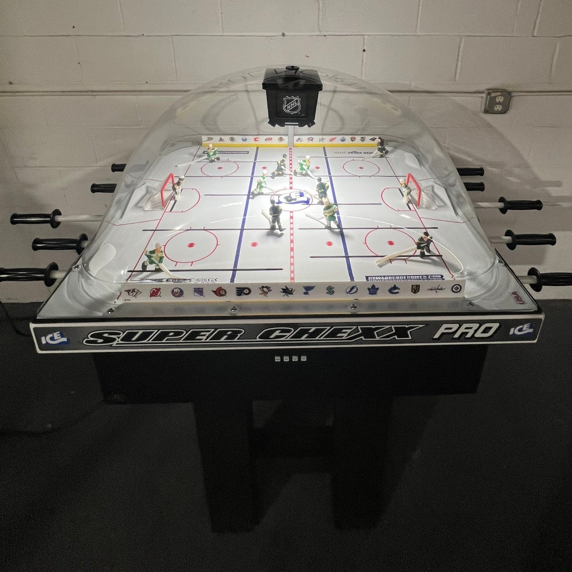 Hat Trick Super Chexx Bubble Hockey Table | Custom Hardwood Hockey Game