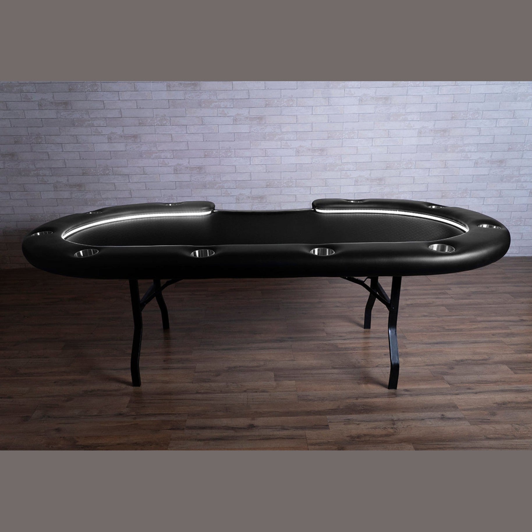 Poker Table with LED Lights | BBO Aces Pro Alpha Foldable Poker Table