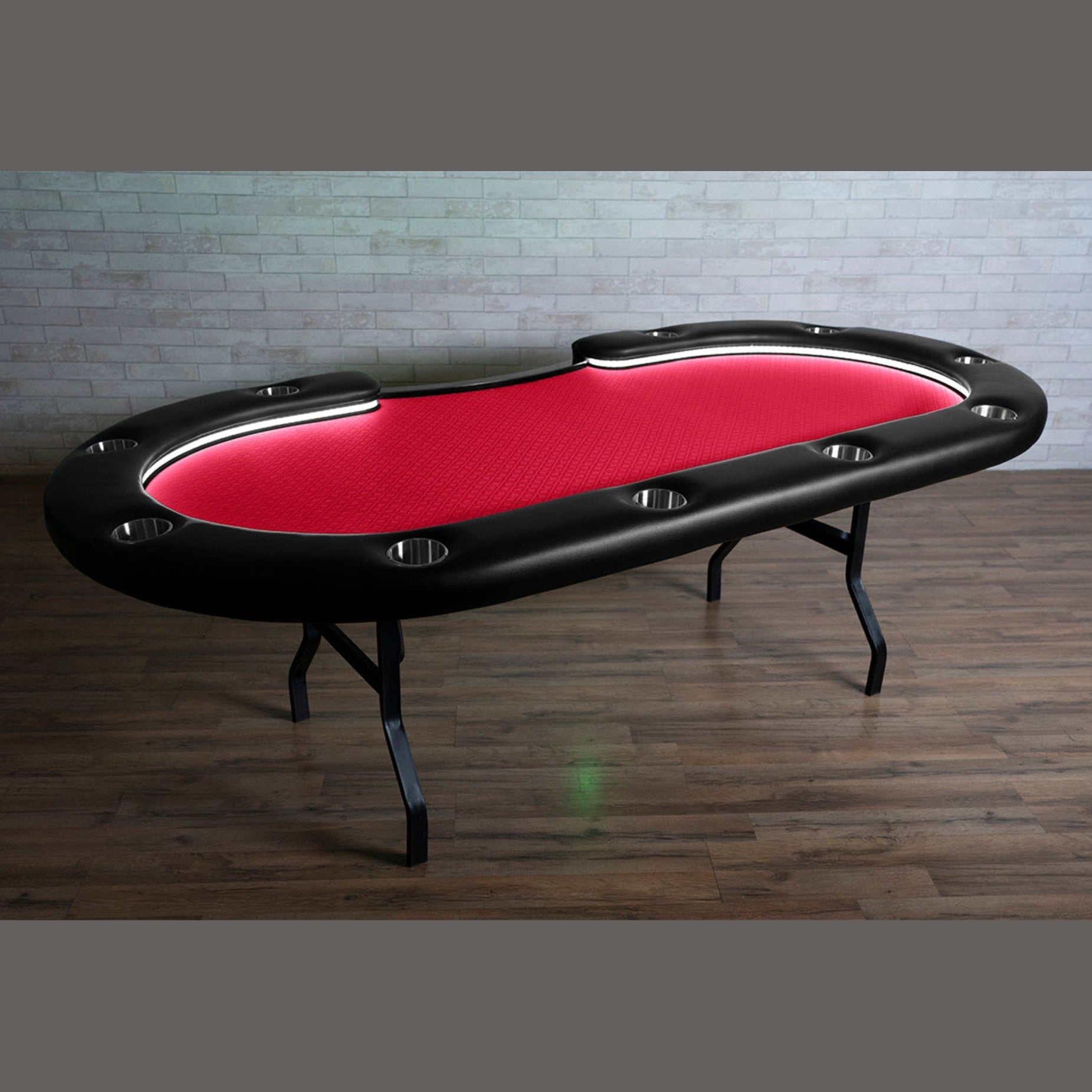 Poker Table with LED Lights | BBO Aces Pro Alpha Foldable Poker Table