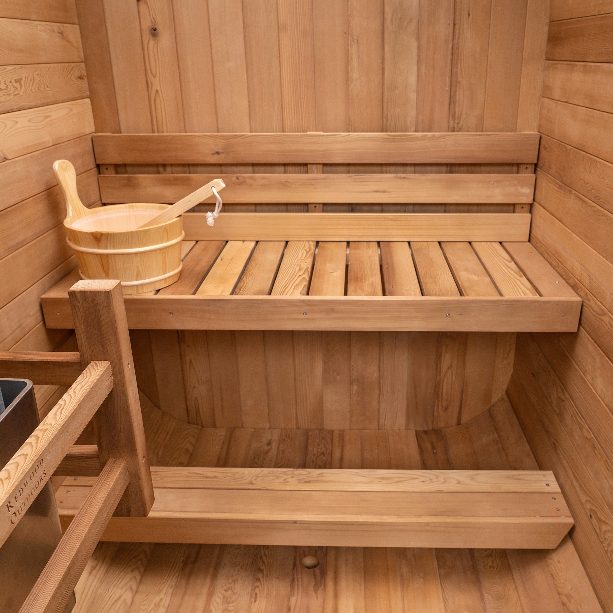 Duo Outdoor Sauna - 2 Person w/Harvia KIP 8kW Wi-Fi Heater