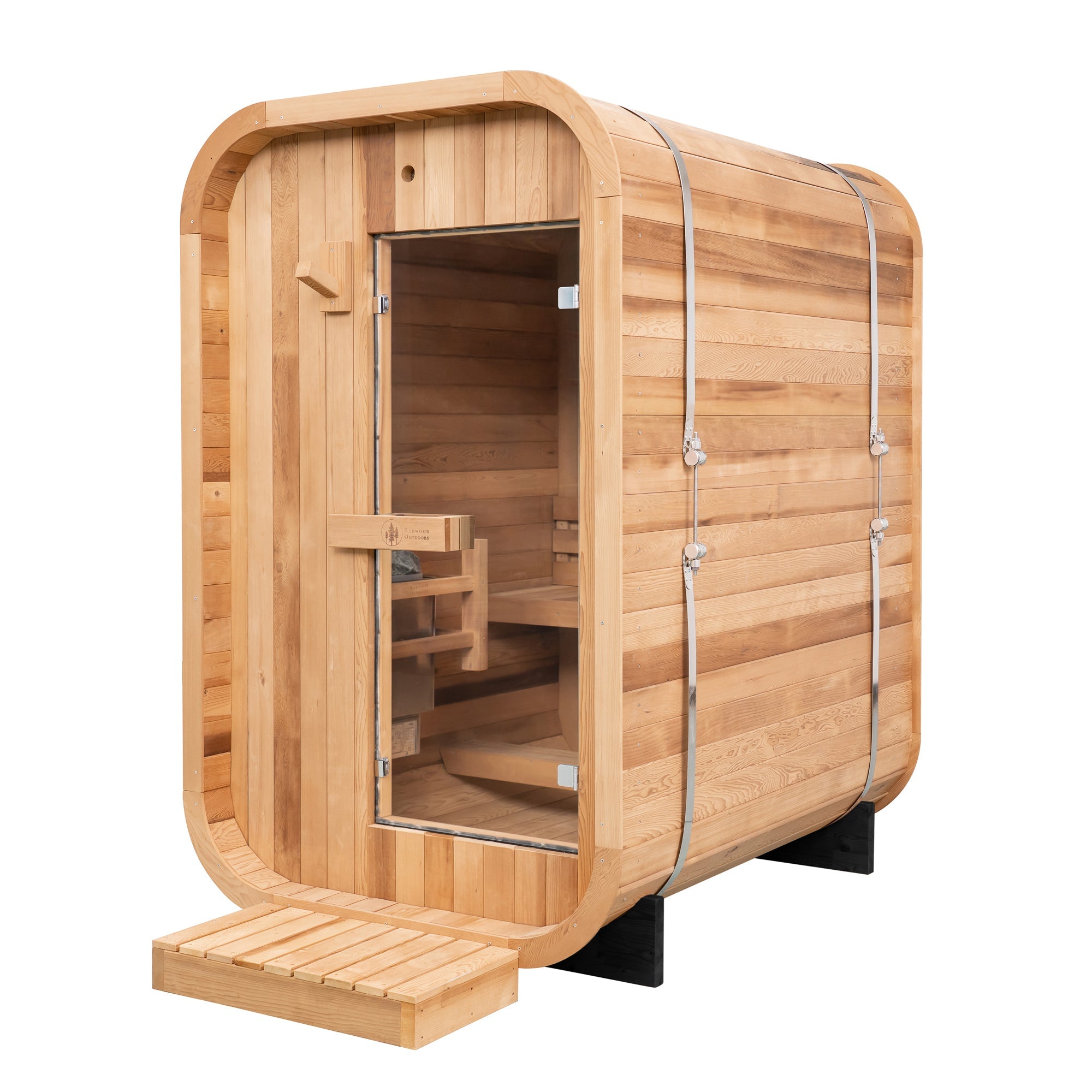 Duo Outdoor Sauna - 2 Person w/Harvia KIP 8kW Wi-Fi Heater