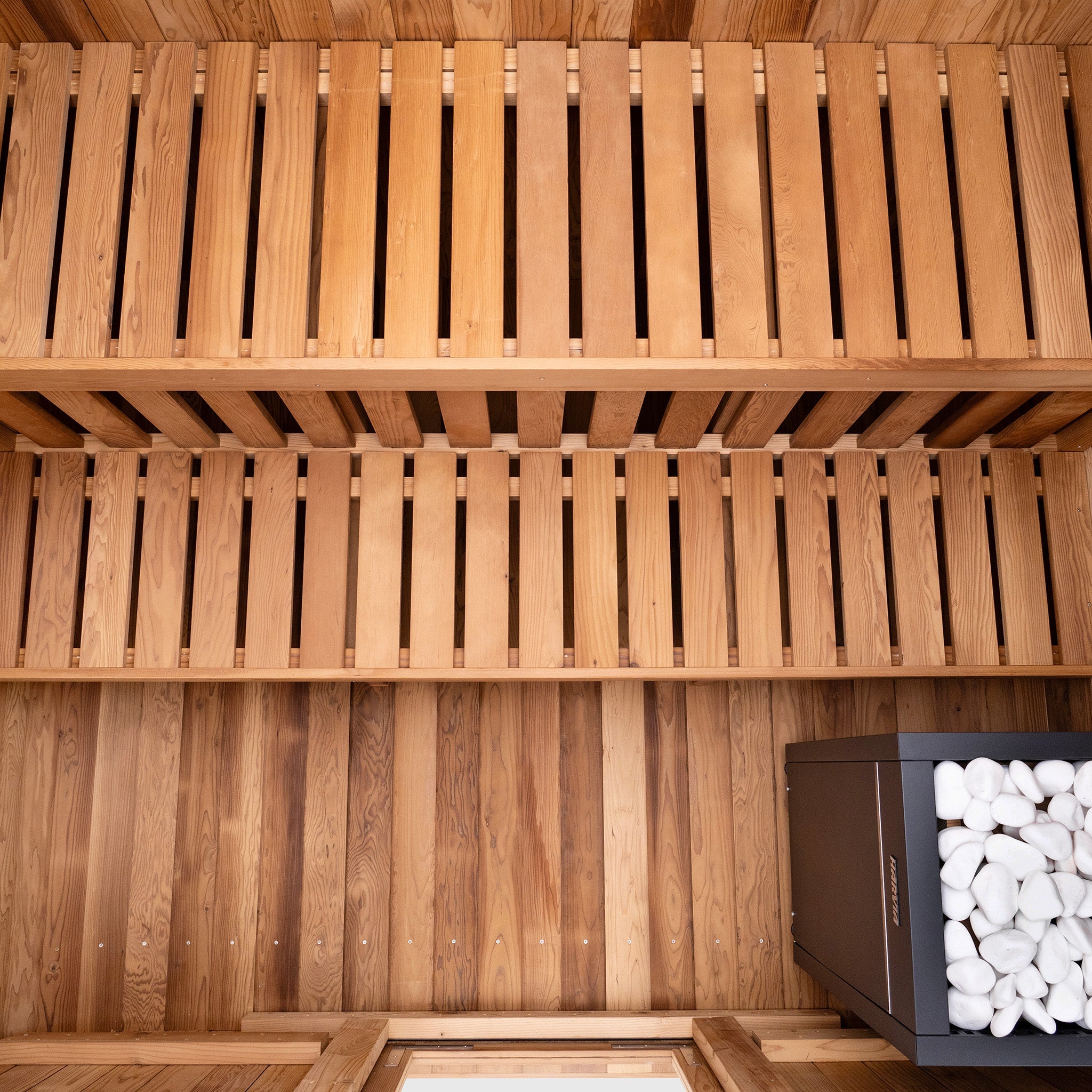 Redwood Summit Outdoor Sauna - 6 Person w/ Harvia KIP 8kW Heater