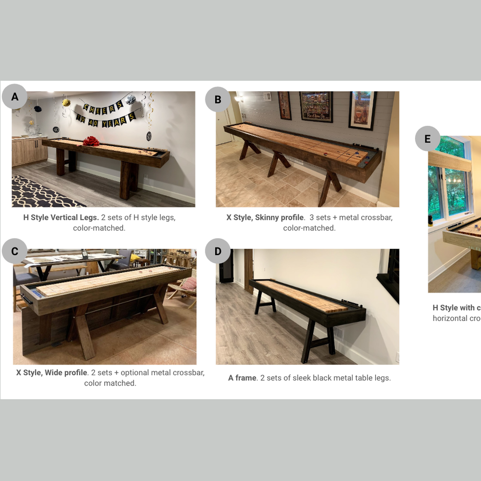 True North Custom Indoor Shuffleboard Table for Home Game Rooms