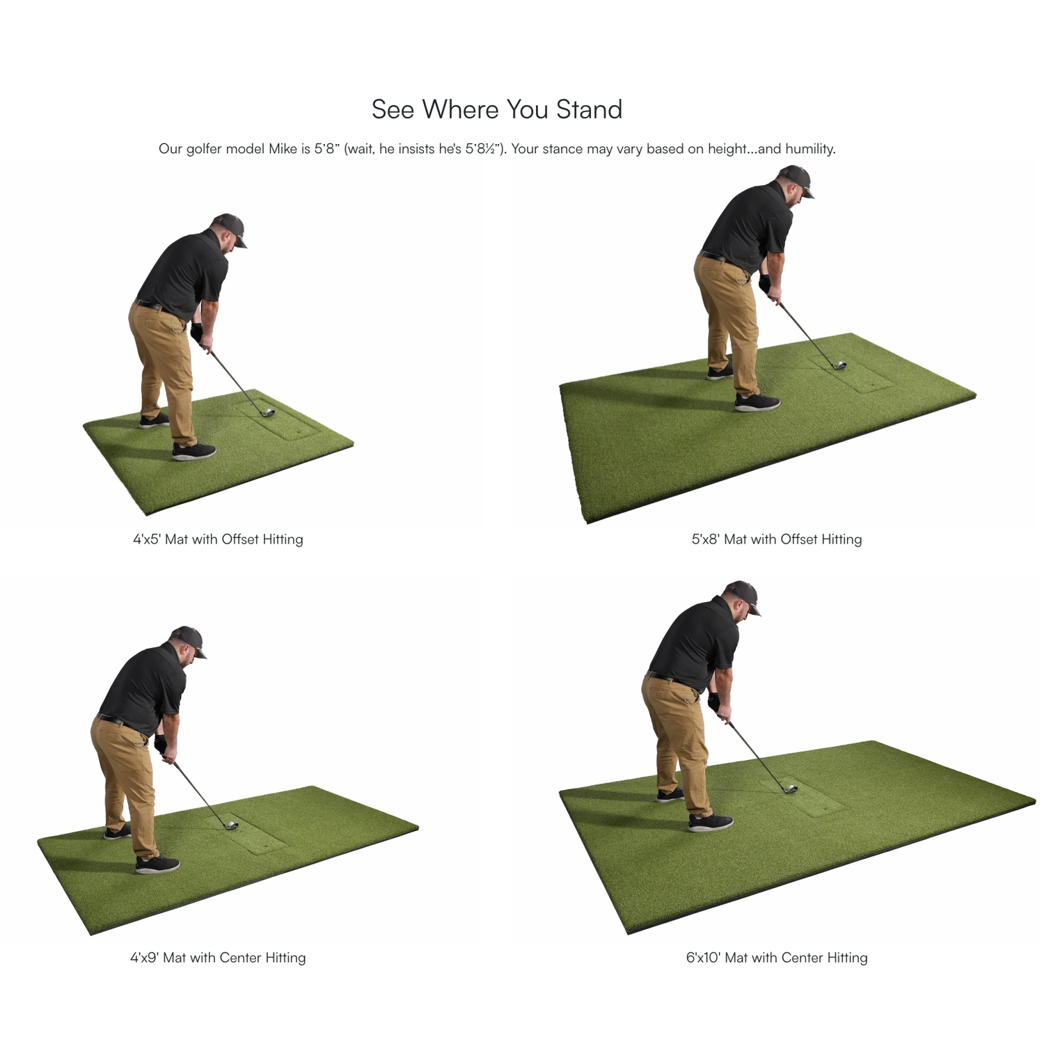 Golf Hitting Mat System | Carl’s HotShot™ Premium Indoor Golf Mat