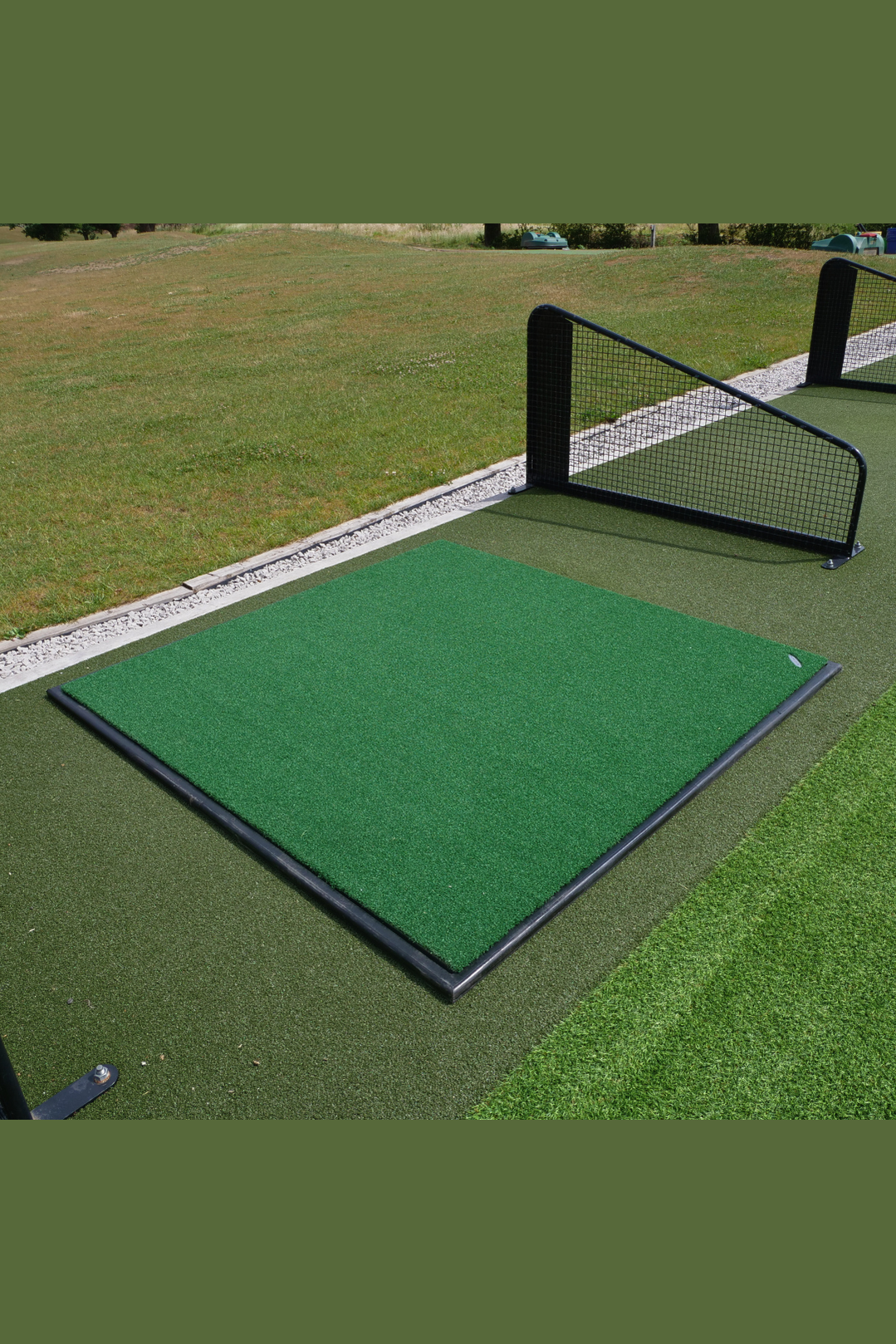 Golf Hitting Mat | 4'11 x 4'11 Practice Mat for Home Golf