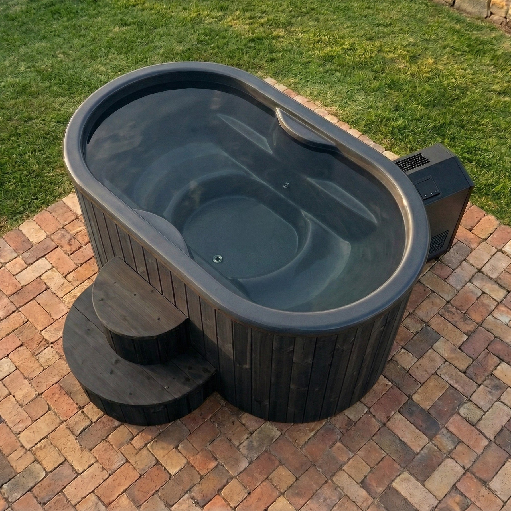 SaunaLife S2BC Hot & Cold Plunge Tub Package – 2 Person Cold Plunge with Chiller & Heater