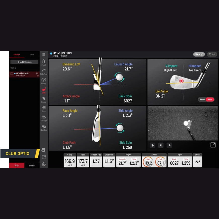 Uneekor EYE XO2 Overhead Launch Monitor – FREE Optix Camera & Trouble Mat Included