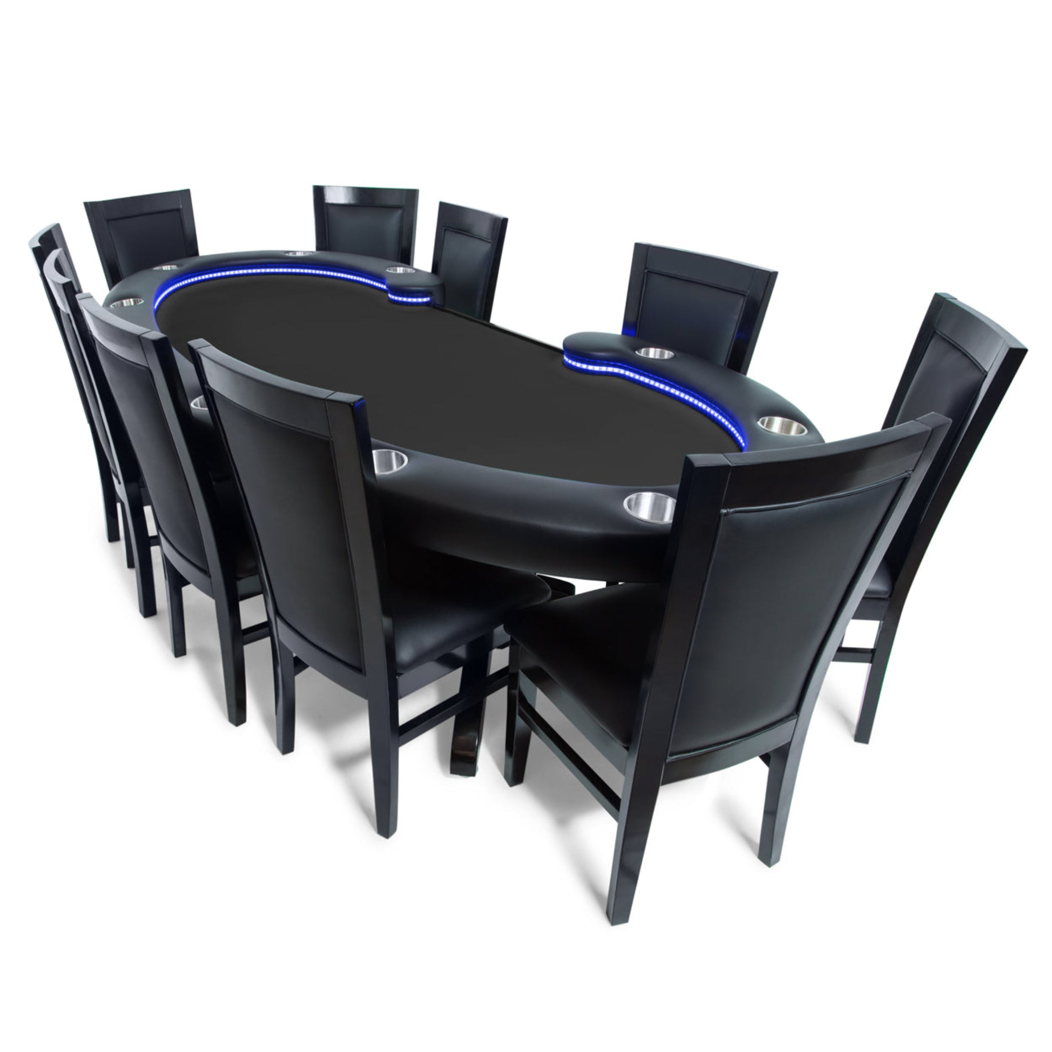 BBO Lumen HD Lighted Poker Table- 10 Player Table