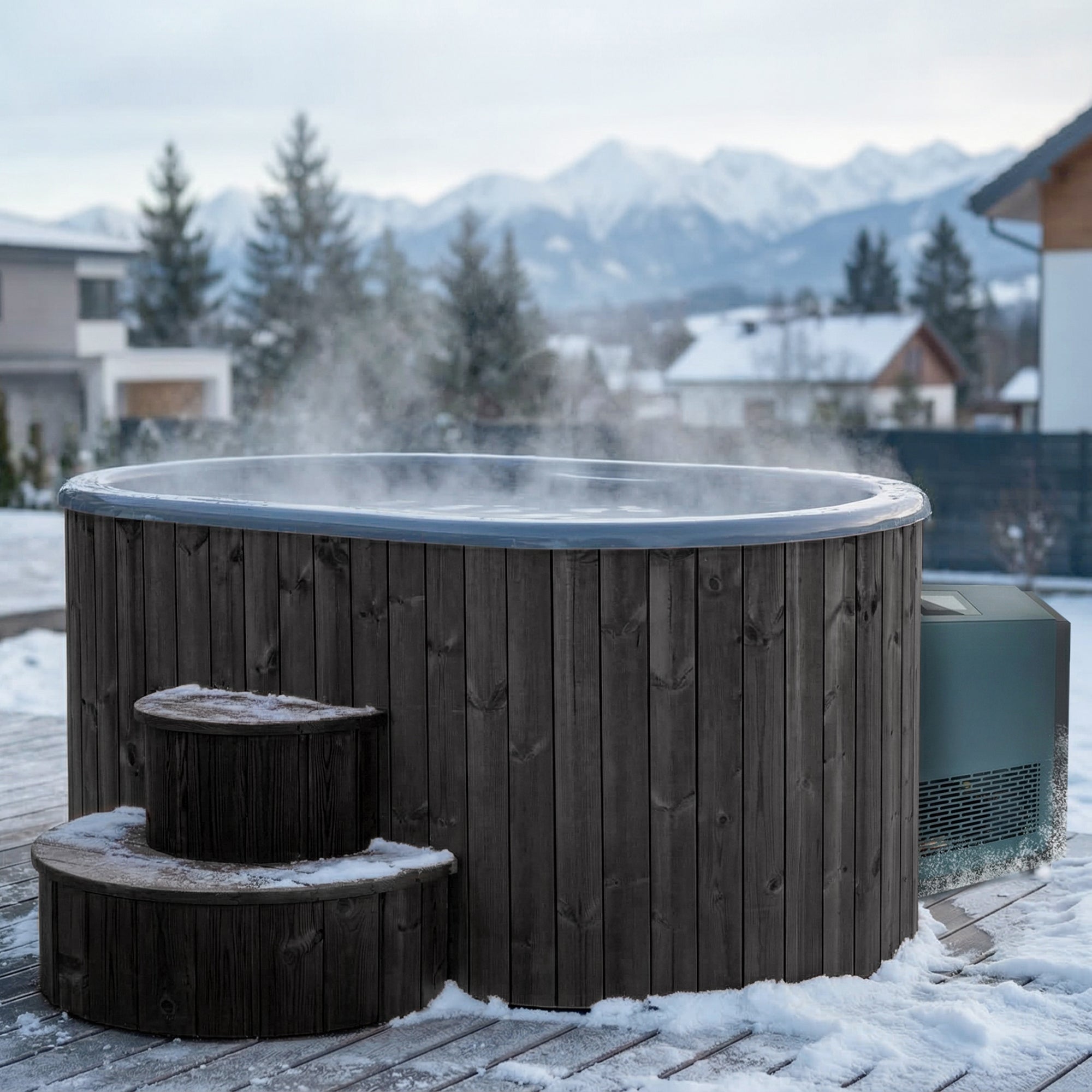 SaunaLife S2BC Hot & Cold Plunge Tub Package – 2 Person Cold Plunge with Chiller & Heater